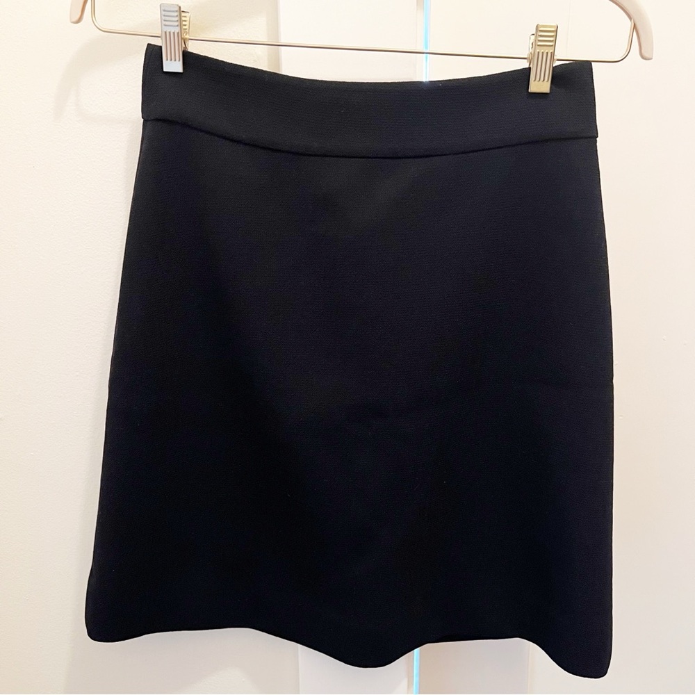 Kate Spade New York Skirt the Rules Navy Blue Wool A Line Skirt